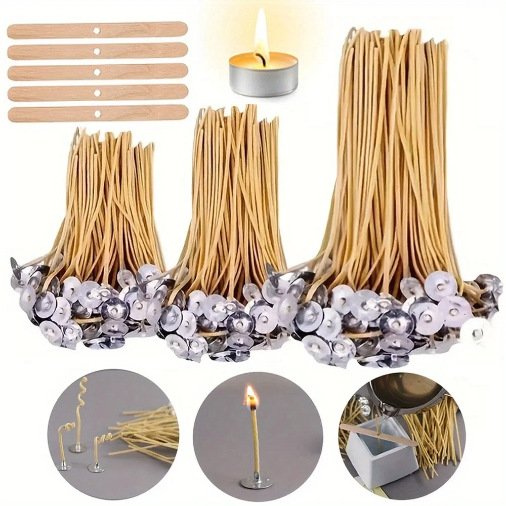 Beeswax Wrap Reusable - Stoppini per candele 50 pezzi Stoppino