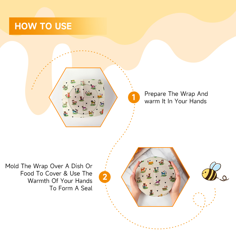 6 Confezioni (2S. 2M, 2L) Invo - Beeswax Wrap Reusable recensione e prezzo