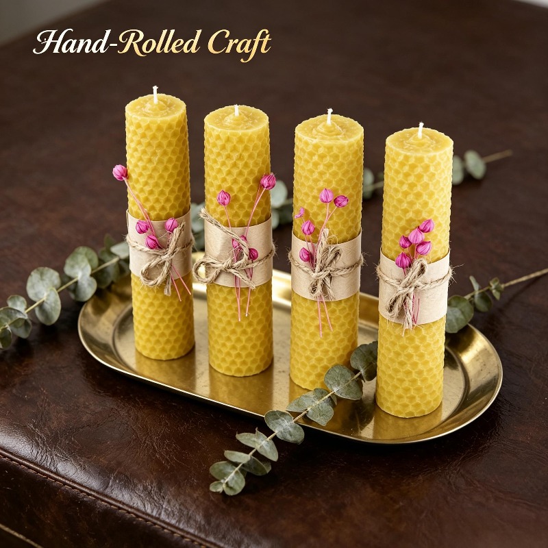 Set da 4 candele a colonna in  - Beeswax Wrap Reusable recensione e prezzo