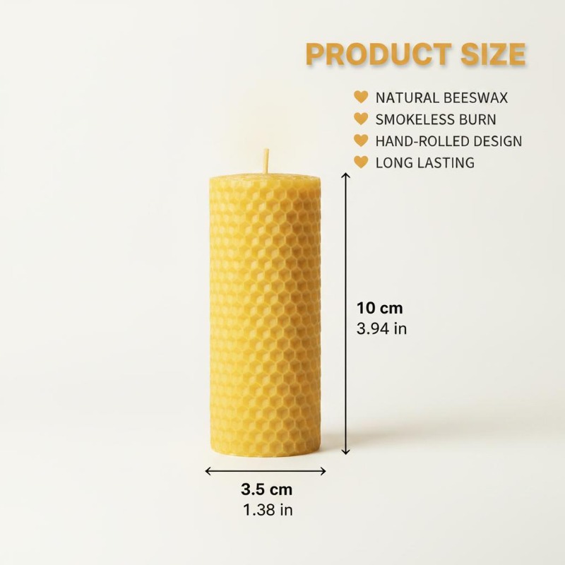 6 candele a colonna in rotolo  - Beeswax Wrap Reusable recensione e prezzo