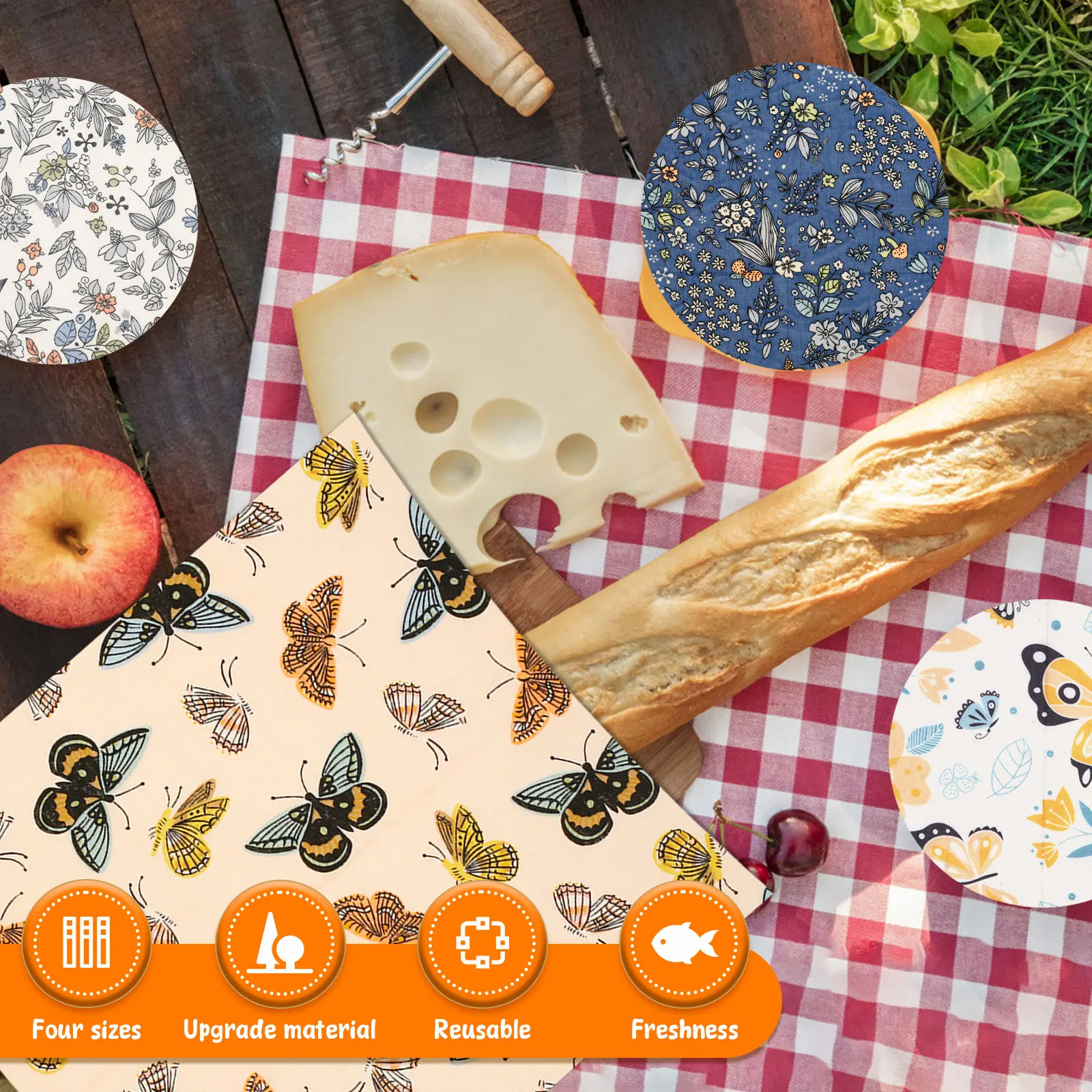Set di 11 Involucri Alimentari - Beeswax Wrap Reusable recensione e prezzo