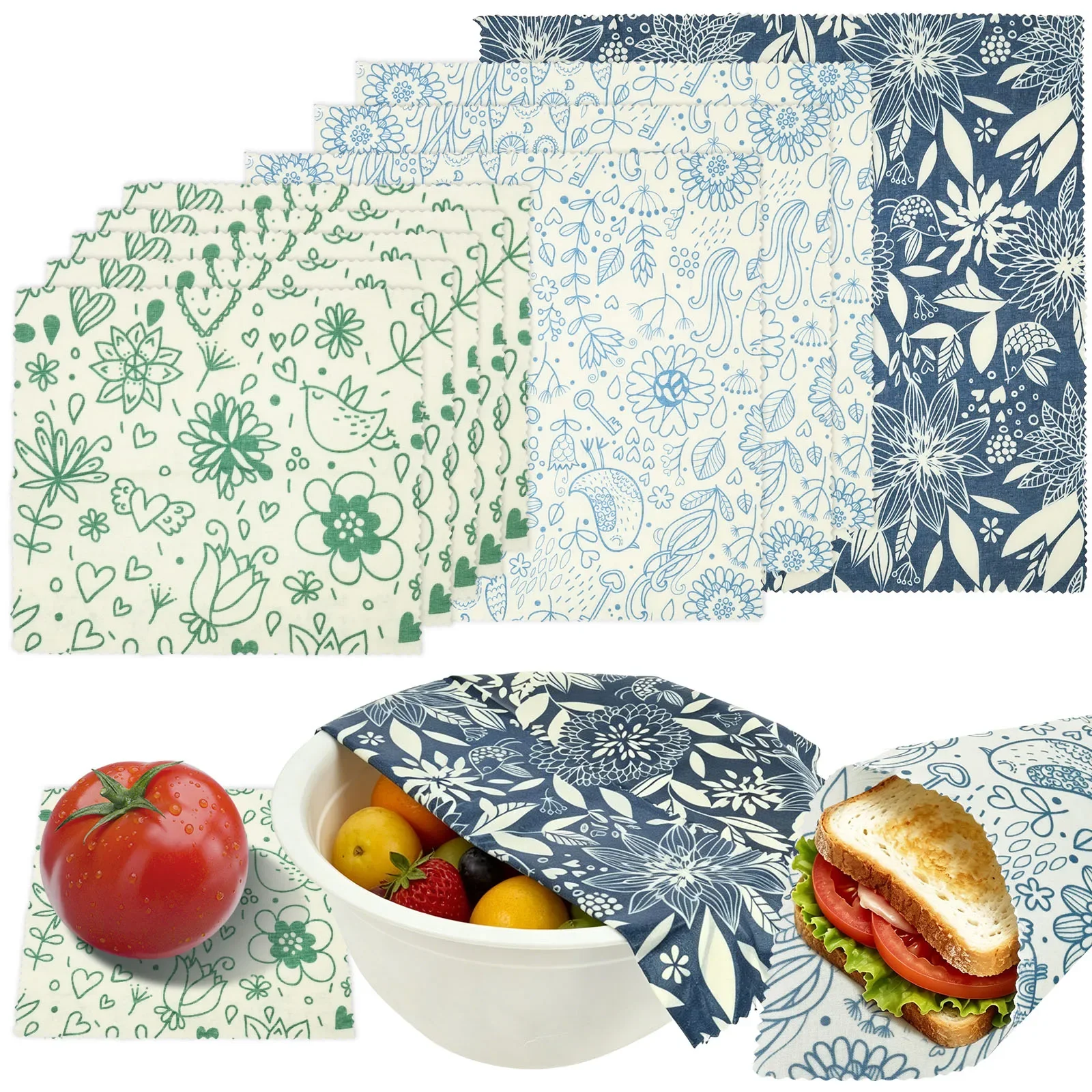 9 Pezzi di Panno in Cera d'Api - Beeswax Wrap Reusable recensione e prezzo